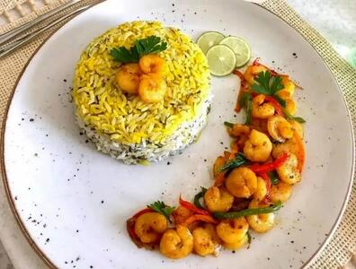  طرز تهیه ته چین میگو غذای عربی