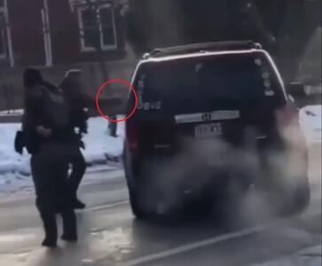  لحظه قتل زن سفید پوست با شلیک پلیس آمریکا (فیلم)