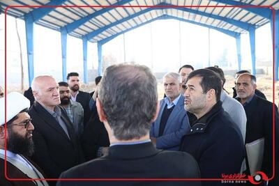  بازدید دنیامالی وزیر ورزش و جوانان از زورخانه در دست احداث محمودآباد شهرستان پاکدشت