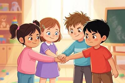  قلعه دوستی: قصه همکاری کودکان در مهدکودک