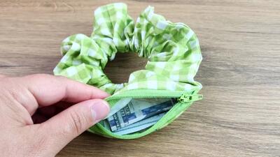  نحوه دوخت زیپ مخفی برای کش مو / چگونه یک زیپ اسکرانچی درست کنیم ؟
