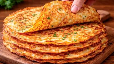  من آن را با سیب زمینی و ۳ عدد تخم مرغ درست می کنم. این دستور غذا شما را دیوانه خواهد کرد!