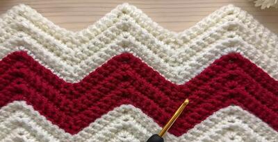 الگوی قلاب بافی (تک رشته) فوق العاده آسان برای مبتدیان / جذاب برای پتوی نوزاد !