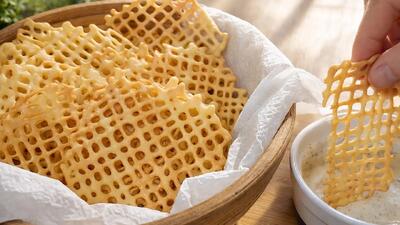 «بهتر از چیپس سیب زمینی! (چیپس نخود) ترد و خوشمزه | فقط با ۳ مادهٔ اولیه»