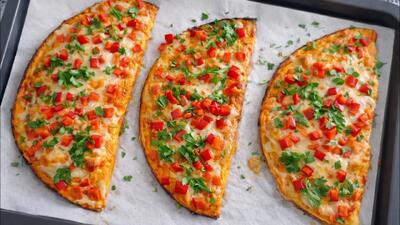  طرز تهیه پیتزا لقمه بدون نیاز به آرد فقط با ۳ عدد تخم مرغ