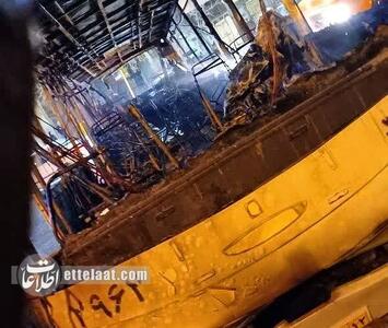 اغتشاشگران دو دستگاه اتوبوس را در مشهد آتش زدند! +تصاویر