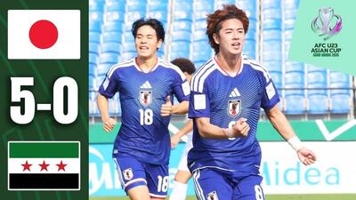 خلاصه بازی امید ژاپن 5-0 امید سوریه