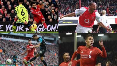 گلهای برتر تقابل آرسنال و لیورپول