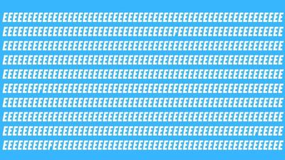  خودتان را با این تست بینایی به چالش بکشید و 4 حرف F بین حروف E را فقط در 10 ثانیه پیدا کنید!