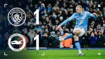 ویدیو| خلاصه بازی منچسترسیتی ۱ - برایتون ۱/ ادامه هدایای کریسمس برای آرتتا!