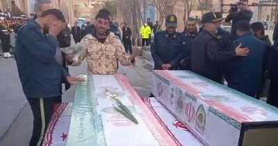  پیکر ۲ شهید امنیت لردگان در شهرکرد تشییع شد