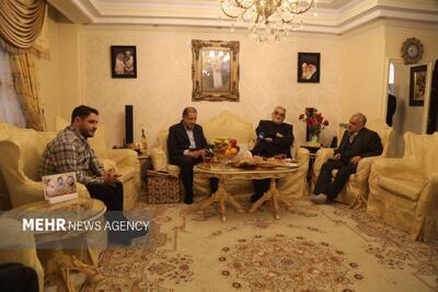 دیدار اعضای کمیسیون امنیت ملی مجلس با خانواده ی شهید شکست حصر یمن