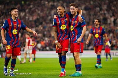 بارسلونا ۵ - اتلتیک بیلبائو ۰/ بارسلونا فینالیست شد؛ در انتظار برنده دربی مادرید - پارس فوتبال