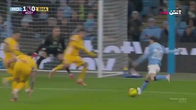  خلاصه بازی منچسترسیتی 1 - برایتون 1