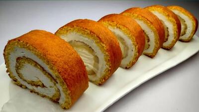 مراحل پخت رول دارچینی + فیلم