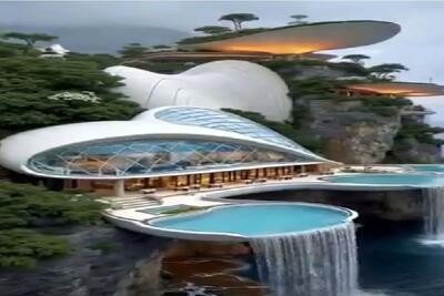  معماری خلاقانه؛ خونه 40 میلیون دلاری رونالدو که با هواپیما میره جیمش ورزش کنه