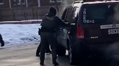 لحظات قتل یک زن توسط پلیس مهاجرت آمریکا