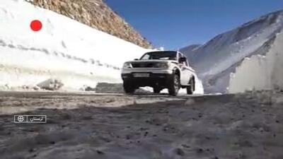  ارتفاع برف در گله بادوشِ الیگودرز به ۵ متر رسید