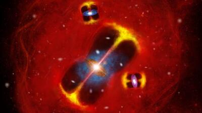  کشف خوشه کهکشانی غول‌پیکر SPT2349-56