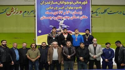  تکرار قهرمانی آمل در پیکار‌های کشتی فرنگی نوجوانان مازندران