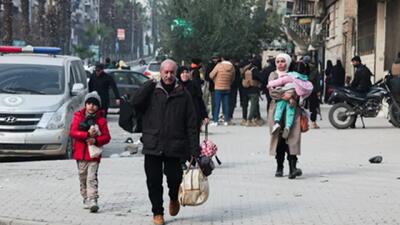  بیش از ۱۰۰ هزار نفر در حلب به دلیل درگیری‌ها آواره شدند
