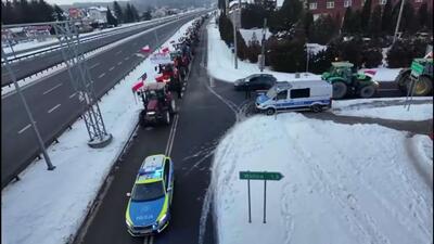  کشاورزان معترض در بلژیک بزرگراه‌ها را مسدود کردند