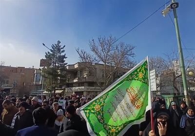 راهپیمایی خودجوش مردم همدان در محکومیت اغتشاشگران - تسنیم