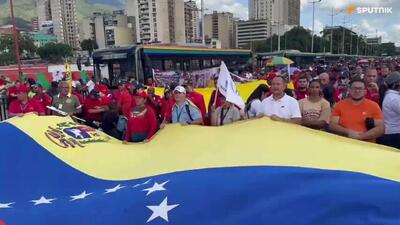  کارگران حمل و نقل کاراکاس با درخواست آزادی مادورو به خیابان‌ها آمدند