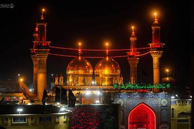  حرم کاظمین در شب شهادت امام کاظم (ع)