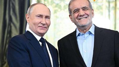  پوتین یک گفتگوی نلفنی با پزشکیان، رئیس جمهور ایران، داشت