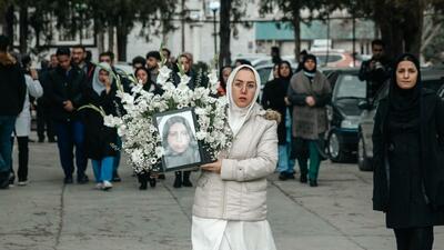 گزارش تصویری/ تشییع پیکر شهیده الهام زینلی در کرمانشاه