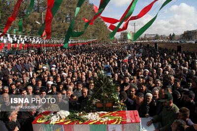 تشییع شهید امنیت در کوهدشت لرستان