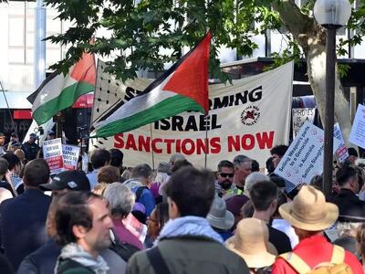  فعالان استرالیایی علیه سفر هرتزوگ اعتراض کردند