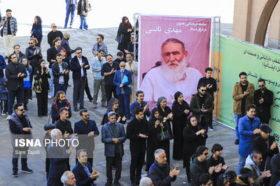 مراسم تشییع پیکر مهدی ثانی، استاد پیشکسوت تئاتر کرمان