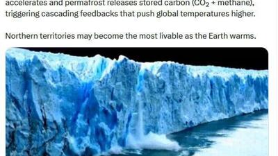  فرستاده ویژه ریاست جمهوری روسیه گفت که با گرم شدن کره زمین، سرزمین های شمالی می توانند بهترین مکان برای زندگی باشند