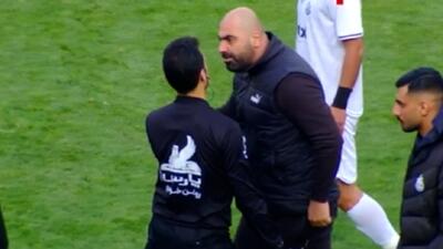 اخراج مازیار زارع به دلیل اعتراض به داور