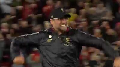  خوشحالی دیوانه وار کلوپ پس از گل لحظه آخری لیورپول!