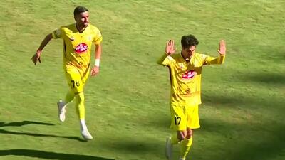 گل اول فجرسپاسی به پرسپولیس توسط شهابی