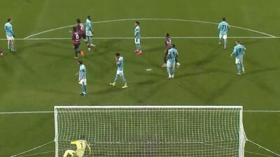 گل اول کالیاری به یوونتوس (مازیتلی)