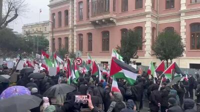 تظاهرات مردم ترکیه در حمایت از جمهوری اسلامی ایران