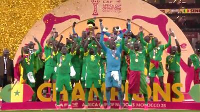 جشن قهرمانی سنگال پس از فتح جام ملت های آفریقا