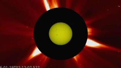 اخترشناسان گزارش می‌دهند که برای اولین بار در نزدیک به یک ربع قرن، یک طوفان تابشی در نزدیکی زمین در حال وقوع است