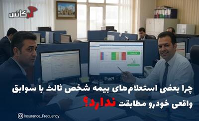  چرا بعضی استعلام‌های بیمه شخص ثالث با سوابق واقعی خودرو مطابقت ندارد؟