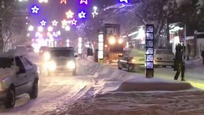  قدرت‌نمایی زمستان در شهر خلخالِ استان اردبیل ایران