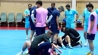 آخرین تمرینات تیم ملی فوتسال پیش از جام‌ملت‌ها