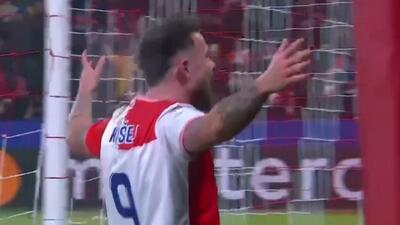 گل اول اسلاویا پراگ به بارسلونا (کوزی)