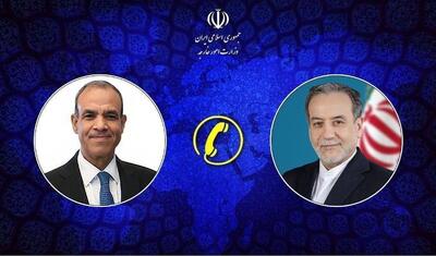  گفت‌وگوی تلفنی وزیران امور خارجه ایران و مصر