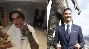 مجسمه کریس رونالدو را سوزاندند!