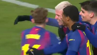 شوت تماشایی اولمو، گل سوم بارسلونا به اسلاویا پراگ