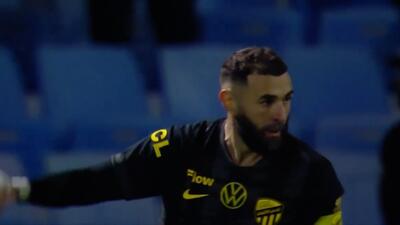 گل اول الاتحاد به القادسیه (بنزما)